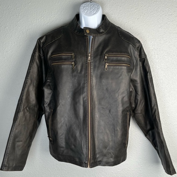 Brave Soul Other - Vintage brown “pleather” jacket Lg